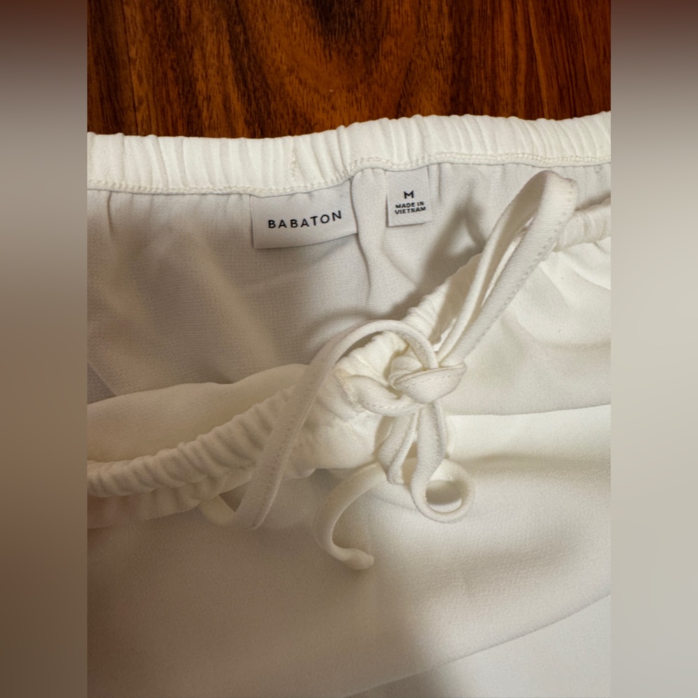 Aritzia Cream Maxi Skirt with Drawstring Waist - Picture 7 of 8